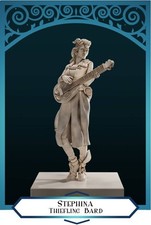 Tiefling Bard  D D TTRPG Miniature  DnD Is A Woman  NO BASE