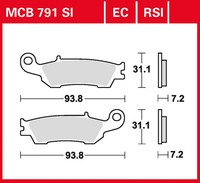 TRW Bremsbelag Sinter Offroad Racing (FüR: Yamaha YZ 250 F CG27C 07-09 Vorne )