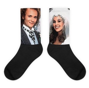 Luke & Laura Inspired Soap Opera Socks 80s