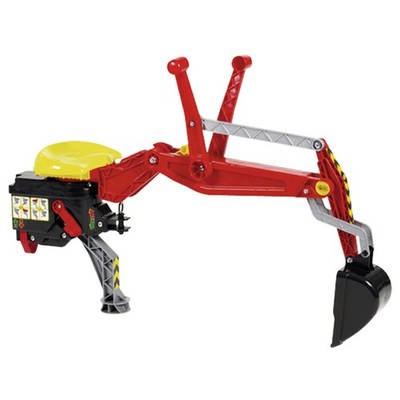 Rolly Toys Heckbagger mit Schloss, Rot