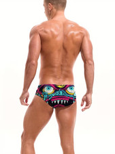 Cartoon Patterns - 3D Print Swim Men's Briefs  Women's Briefs