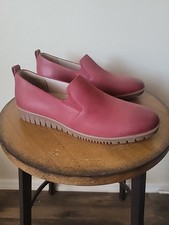 Dansko Linley Leather Loafer Slip On Size 38 US 7.5-8 Burnished Red Comfort