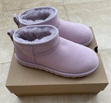 UGG Mini Boots Size 4 In Lavender Fog