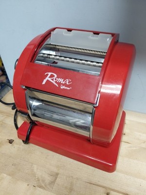 Weston Roma 01-0601-W Deluxe Electric Pasta Machine - Red Tesyed Working!!!