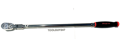 #ad SNAP ON TOOLS 1 2quot; Dr 26quot; Lg SOFT RED HANDLE LOCKING FLEX Head Ratchet SHLX80A $349.95