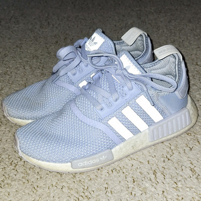 Adidas Originals NMD R1 W Aero Blau Weiß B37653 Damen Sneaker Gebraucht Größe UK 6