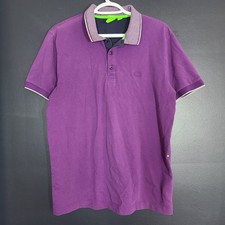 Hugo Boss Men's Paddos Regular Fit Stretch Polo Shirt Purple Sz XL