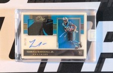 2021 Panini One Terrace Marshall Jr. RPA RC Auto /10 Panthers Encased