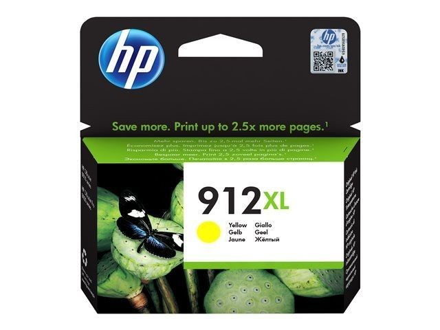 Cartouche HP 912XL jaune encre authentique pour les projets scolaires et administratifs