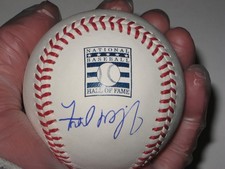 Fred McGriff AUTO Autographed HOF Logo ROMLB Baseball Beckett Witness BAS COA