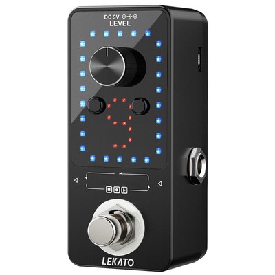 LEKATO Gitarrenlooper Effektpedal Loop 9 Loops Station Tuner Funktion mit USB C