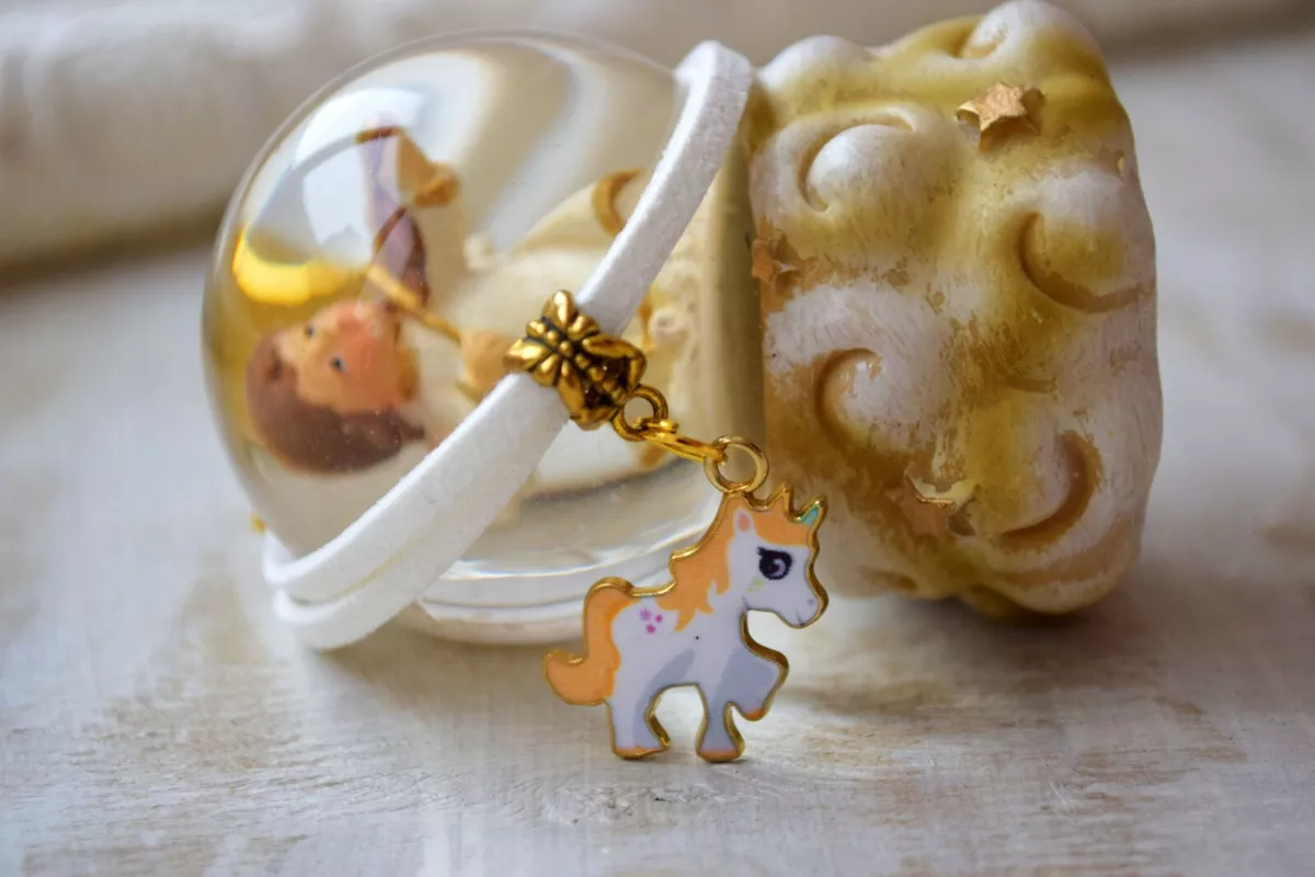 Enamel Unicorn pandora charm bracelet Baby girl gift fantasy