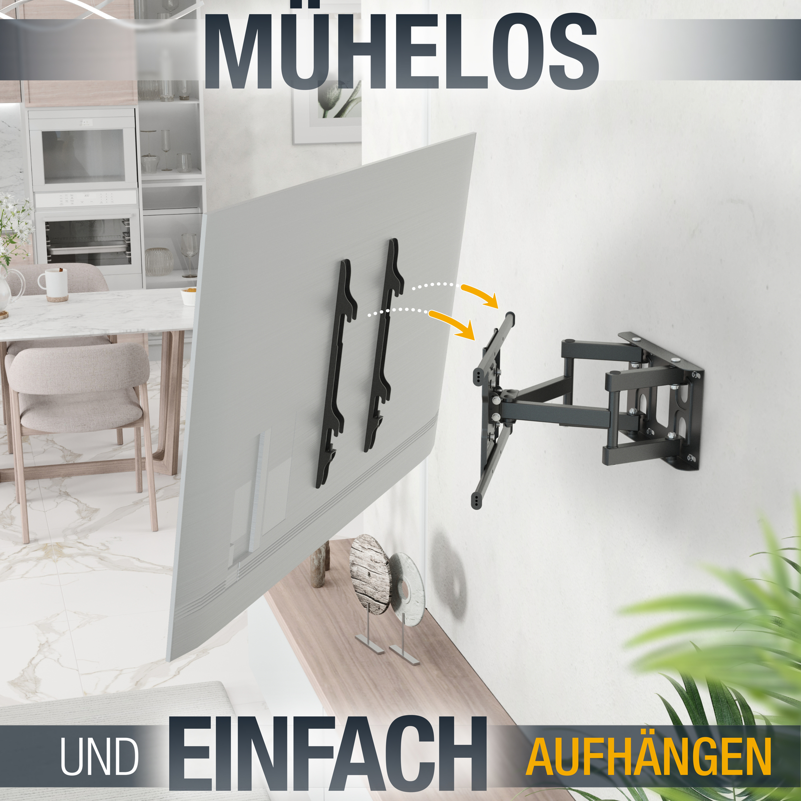Thumbnail - Tv Wandhalterung Fernsehhalterung 32 37 40 42 43 47 50 55 60 65" Zoll