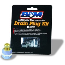 B&M 80250 Drain Plug Kit Transmission Oil Pan...