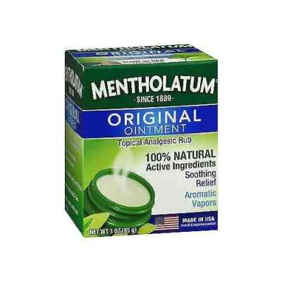 Mentholatum Original Ointment Topical Analgesic Rub Soothing Relief Aroma 3oz