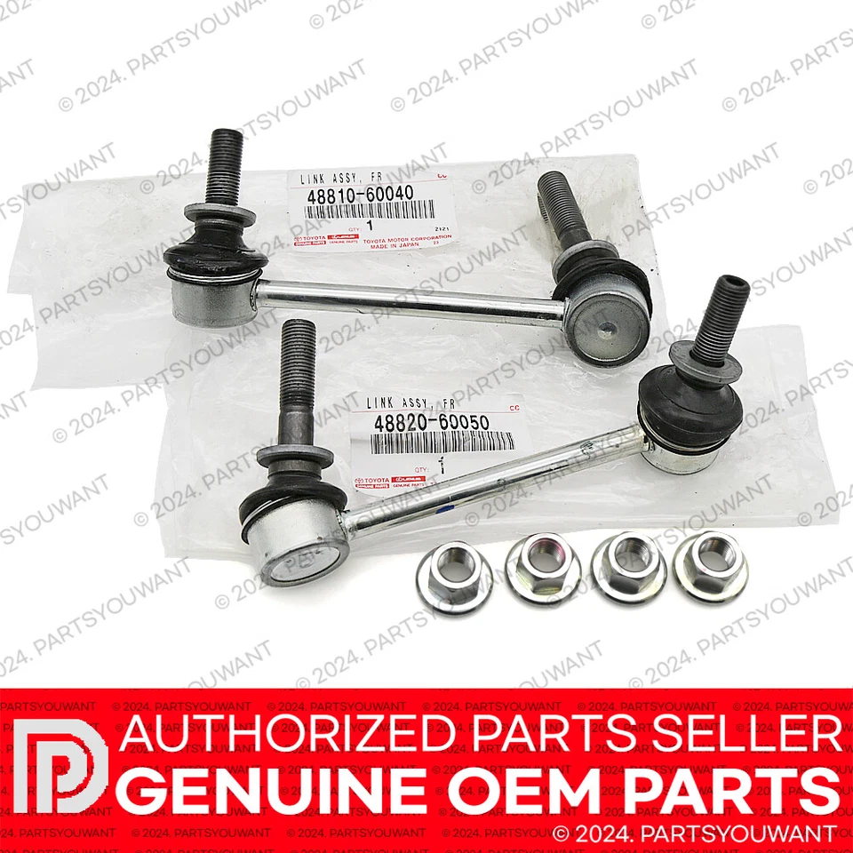 GENUINE Toyota 03-23 4Runner FJ Cruiser GX470 Front Stabilizer Bar Links w/ Nuts - Изображение 4 из 4