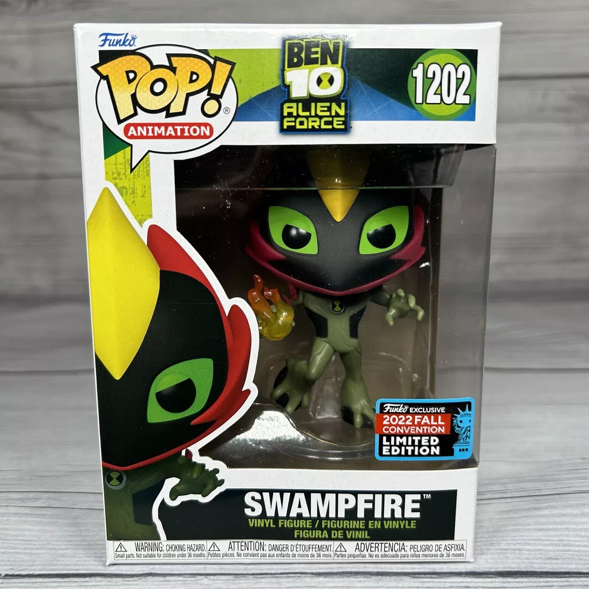 Funko Pop! Animation Ben 10 Alien Force Swampfire 1202 Exclusivo