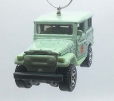 Christmas Ornament for Toyota Land Cruiser FJ40 Beigeish Blue