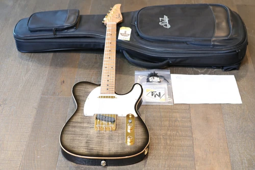 MINTY! Suhr Classic T Trans Charcoal Burst w/ 3A Roasted Birdseye Maple Neck+OGB
