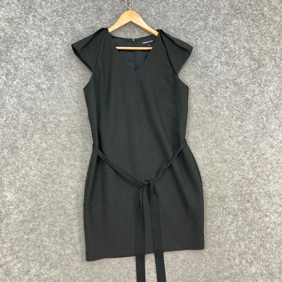 Vestido Country Road Mujer 10 Negro Manga Corta Cinturón Cambio Cremallera 27112 Foto 3 de 4