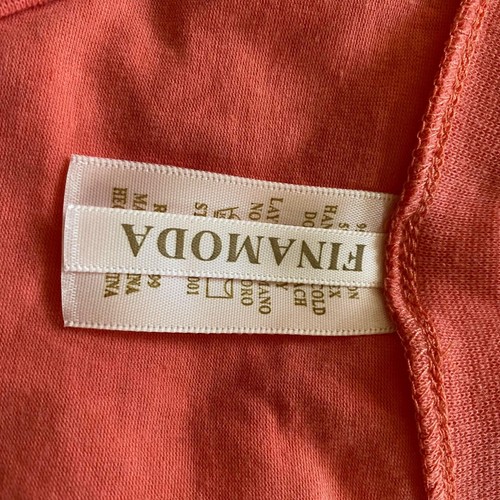 Camicia donna manica corta scollo a V Finamoda - pesca scuro / rosa - small / med - Foto 25 di 25