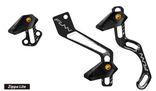 Guidacatena FUNN ZIPPA LITE TIPO D 26/36 denti alluminio nero