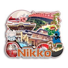 Nikko Japón Refrigerador Imán 3D Viaje Recuerdos Madera