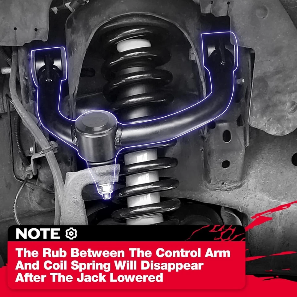 KSP 2pcs 2-4" Lift Front Upper Control Arm for 2004-2020 Ford F150 F-150 2WD 4WD - Image 4 of 4