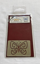 CRAFTS - STAINLESS EMBOSSING TEMPLATE STENCIL AMERICAN TRADITIONAL - BUTTERFLY