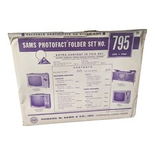 SAMS PHOTOFACT FOLDER SET NO. 795 January 1966 Complete Repair Manual