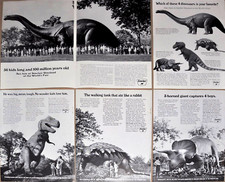 1965 DINOSAURS Sinclair Oil advertisements x5, NY World&rsquo;s Fair, Brontosaurus etc