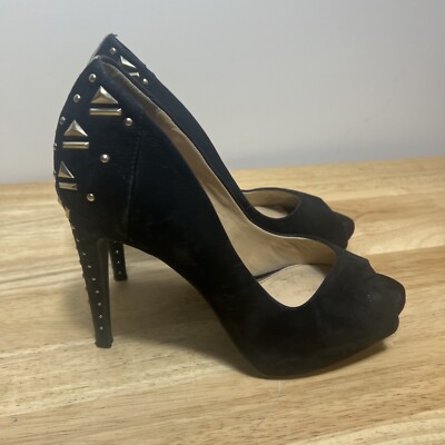 Gianni bini studded black women's heels size 8 M