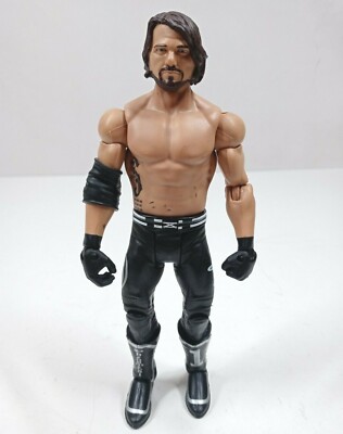 2011 Mattel WWE Basic Series 73 A.J. Styles Black & Silver Gear  6.75'' Figure (J
