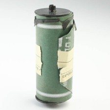 EMPTY Ansco Metal 127 Roll Film Spool with Vintage Backing Paper For Respooling