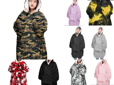 Neu Oversize 100 % Polyester weicher Außenflanell mit Sherpa gefüttert Reverse Hoodie