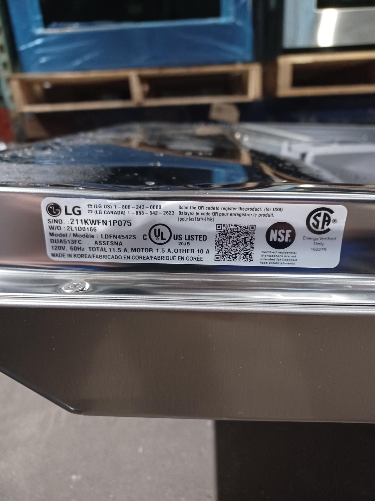 LG LDFN4542S Front Control Dishwasher with QuadWash™ eBay