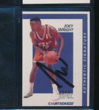 1991 Courtside #43 Draft Pix Joey Wright Longhorns Signed autograph (HS15) SWSW6