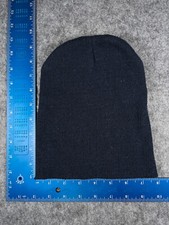Beanie Toque Adult One Size Dark Navy Blue Knit 100 Acrylic Ski Snow Outdoors