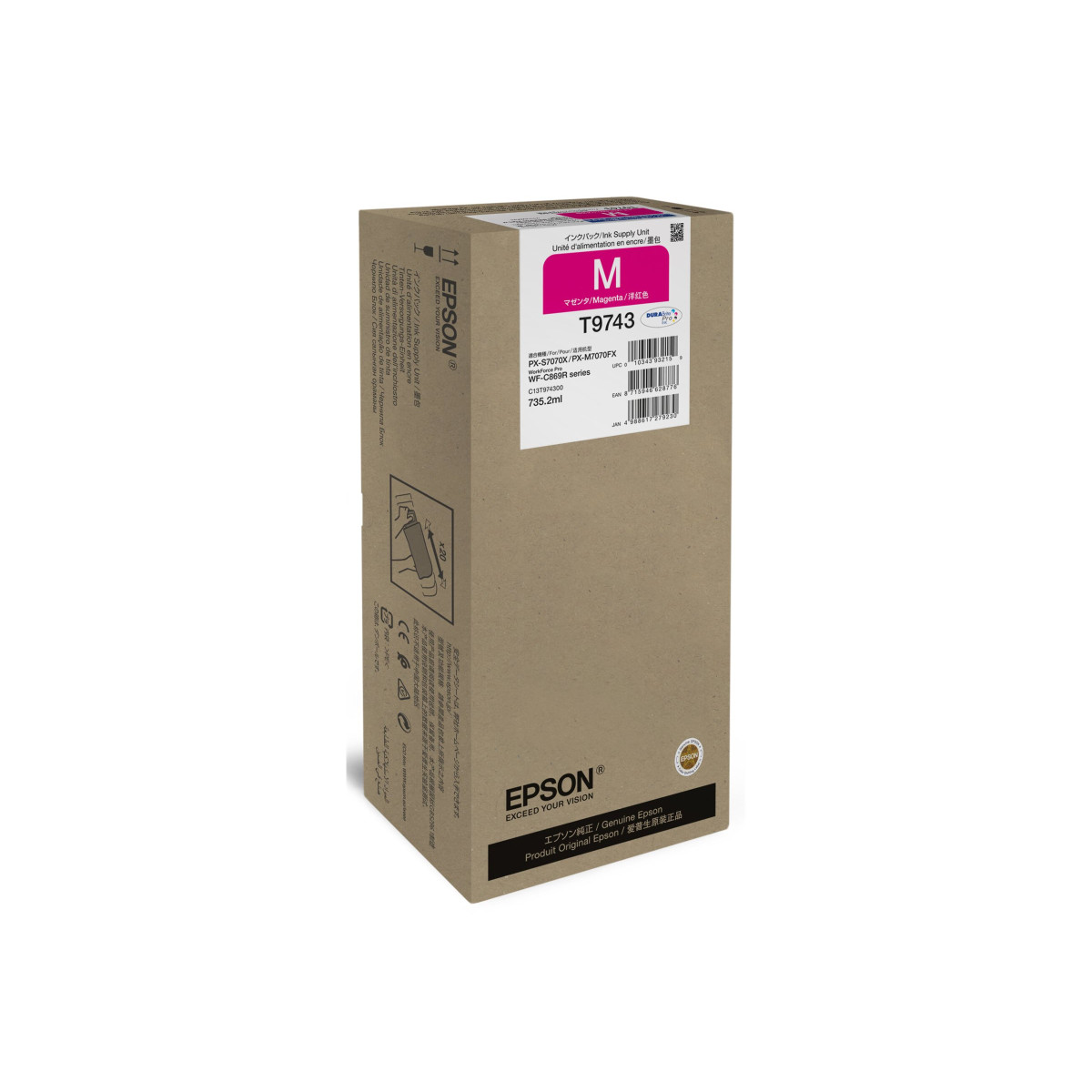 Epson T9743 7352 ml Gre XXL Magenta original 90690₽