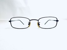 Calvin Klein Black Metal Rectangular Eyeglasses Italy CK 156 590 50 20 140