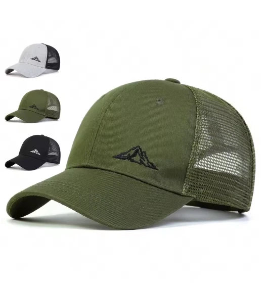 Unisex Mountain Range Embroidery Baseball Cap Running Cycling Mountain Hikes