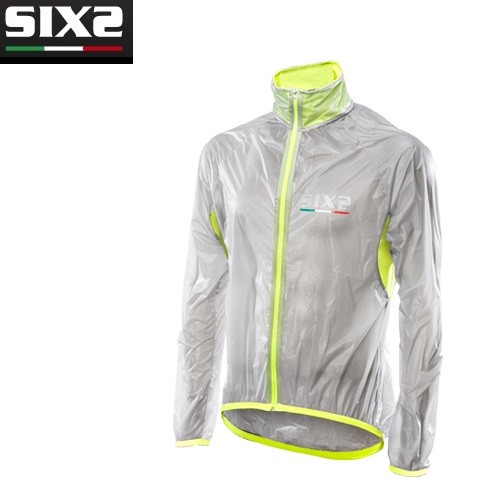 Mantellina impermeabile Bike Ciclismo Bici SIXS TRASPATENT YELLOW FLUO MANT  W | eBay