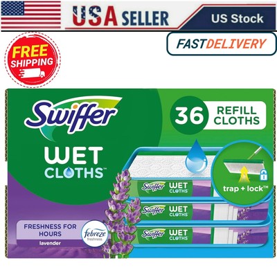 Sweeper Wet Mopping Cloth Multi Surface Refills Mops for Floor Cleaning 36count
