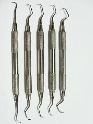 DMD 5 gracey set dental currettes, top quality from UK, normally sold for £150