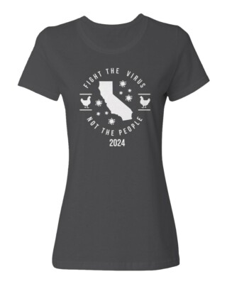 Fight The Virus Not The People - Bird Flu Awareness Ladies' Crewneck T-Shirt