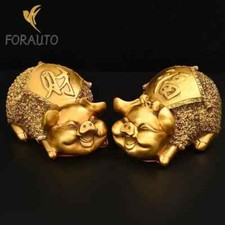 Copper Animal Pig Ornament Golden Wealth Home Office Mascot Store Opening Gift