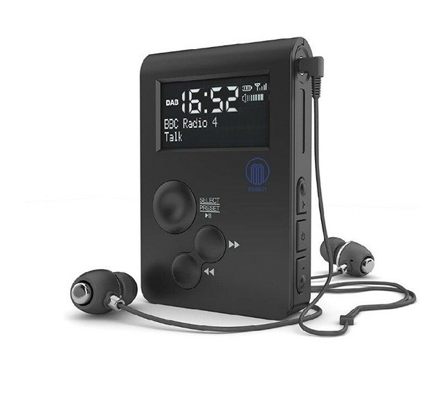Majority Petersfield DAB/DAB+ Digital FM Pocket Handheld Radio Black