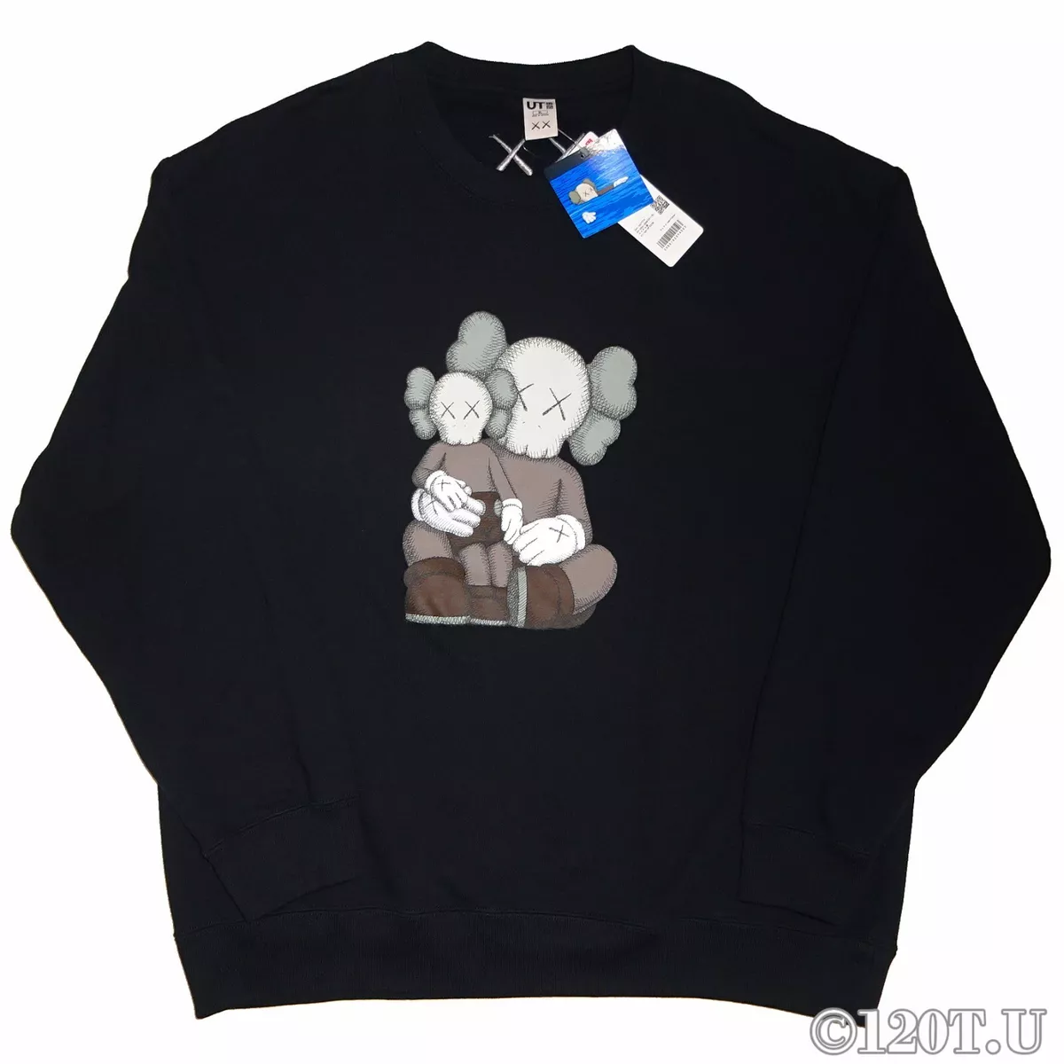 Uniqlo kaws sales sweatshirt black