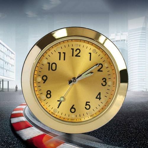 Pocket Small Mini Luminous Quartz Analog Watch Stick-On Clock Boat For Car S4N3 - Picture 8 of 16