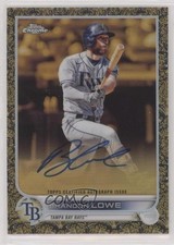 2022 Topps Gilded Collection Gold Etch 52/99 Brandon Lowe #GEA-BL Auto 09k3